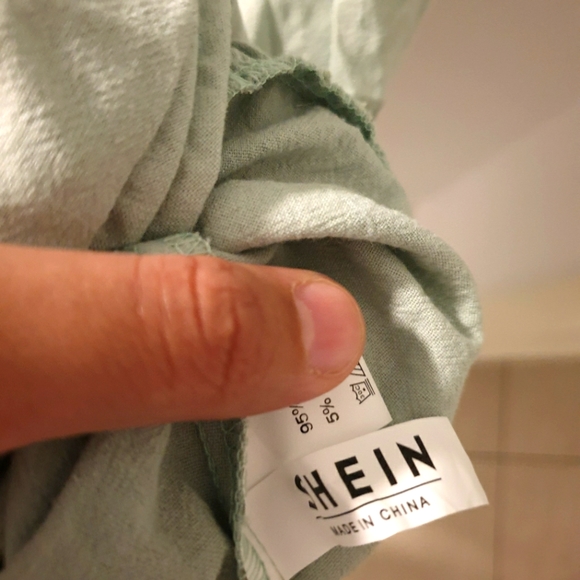 Shein Green and White cotton dress - Picture 7 of 13